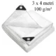 Prelata impermeabila 3x4 m 100g/mp, protectie uv+ si inghet, ochiuri otel 12 mm, transparenta