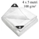 Prelata ranforsata transparenta, 4x5 m 100g/mp, impermeabila, protectie uv+ si inghet