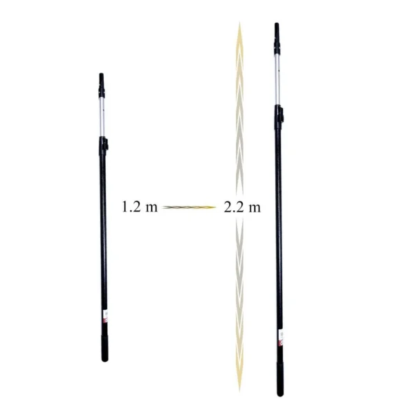 Set gletiera profesionala, inox, 40 cm x 0.4 mm, suport, maner prelungitor 1.2-2.2 m, Ergolite - imagine 3