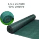 Plasa de umbrire solara, 1.5x25 metri, grad umbrire 90%, hdpe