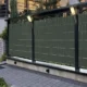 Banda opacizare gard, 19 cm x 35 metri, 450 g/mp, 20 clipsuri montaj, pvc verde - imagine 4