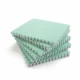 Covor puzzle pufos, 61.5x61.5x1.7 cm, spuma eva, set 2 piese culoare mint green