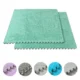 Covor puzzle pufos, 61.5x61.5x1.7 cm, spuma eva, set 2 piese culoare alb - imagine 6
