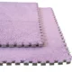 Covor puzzle pufos, 61.5x61.5x1.7 cm, spuma eva, set 2 piese culoare light purple - imagine 20
