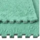 Covor puzzle pufos, 61.5x61.5x1.7 cm, spuma eva, set 2 piese culoare mint green - imagine 20