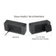 Ceas led digital, de birou, afisaj temperatura/umiditate, alarma, alimentare duala, mdf, negru - imagine 5