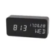 Ceas led digital, de birou, afisaj temperatura/umiditate, alarma, alimentare duala, mdf, negru - imagine 6