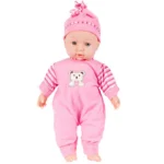 Papusa bebelus interactiva, sunete realiste, inaltime 34 cm, imbracaminte detasabila