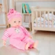 Papusa bebelus interactiva, sunete realiste, inaltime 34 cm, imbracaminte detasabila - imagine 3