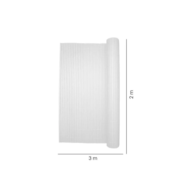 Paravan pentru balcon, terasa, gard PVC, verde, 1300 g/m2, UV, 3x2 m - imagine 5