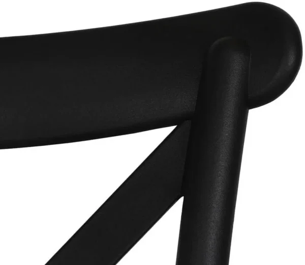 Scaun de bucatarie, stil clasic, inaltime 88 cm, polipropilena, negru - imagine 7