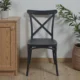 Scaun de bucatarie, stil clasic, inaltime 88 cm, polipropilena, negru - imagine 9
