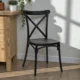 Scaun de bucatarie, stil clasic, inaltime 88 cm, polipropilena, negru - imagine 8