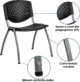 Scaun terasa, bucatarie, spatar si sezut pp, model perforat, inaltime 82 cm - imagine 15