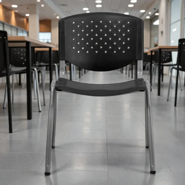 Scaun terasa, bucatarie, spatar si sezut pp, model perforat, inaltime 82 cm - imagine 3