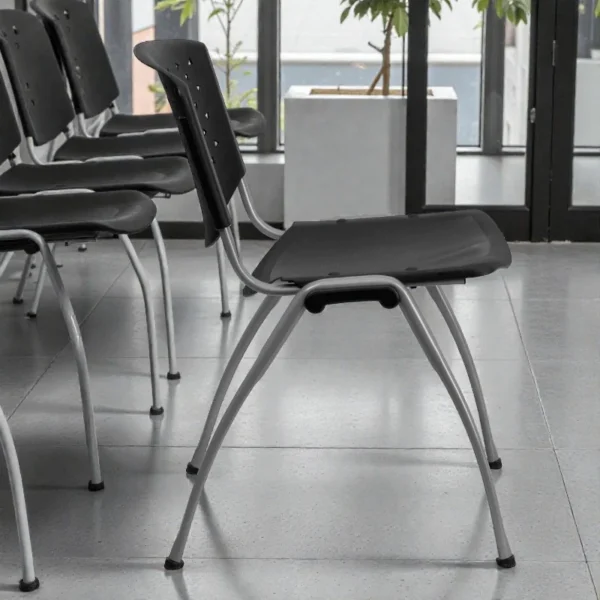 Scaun terasa, bucatarie, spatar si sezut pp, model perforat, inaltime 82 cm - imagine 5