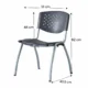 Scaun terasa, bucatarie, spatar si sezut pp, model perforat, inaltime 82 cm - imagine 9