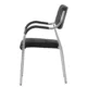 Scaun sala de conferinta, tapiterie piele eco, cadru cromat, inaltime 85 cm - imagine 3
