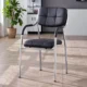 Scaun sala de conferinta, tapiterie piele eco, cadru cromat, inaltime 85 cm - imagine 7