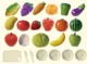 Joc taiat legume si fructe, 23 piese, fixare cu velcro, cutit, tocator, farfurii - imagine 4