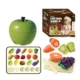 Joc taiat legume si fructe, 23 piese, fixare cu velcro, cutit, tocator, farfurii