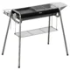 Gratar gradina/camping cu carbuni, portabil, grill dreptunghiular, cu rafturi, structura inox, 96x61x72 cm - imagine 8