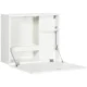 Birou de perete, suspendat, pliabil, MDF, cu raft, alb, max 40 kg, 60x21.5x50 cm - imagine 11