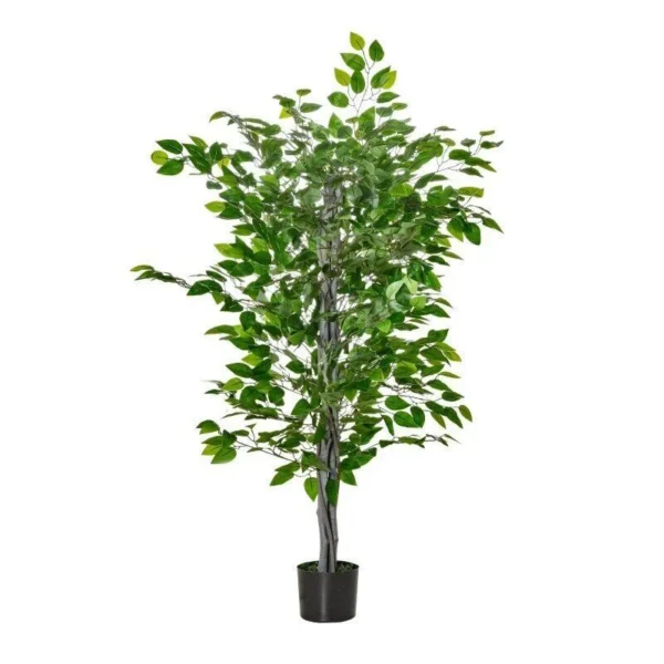 Planta artificiala, ficus cu ghiveci, verde, 135 cm - imagine 10