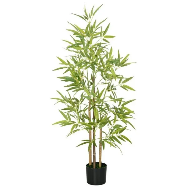 Planta artificiala, bambus cu ghiveci, verde, 15x120 cm - imagine 10