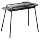 Gratar gradina/camping cu carbuni, portabil, grill dreptunghiular, cu rafturi, structura inox, 113x56x82 cm - imagine 8