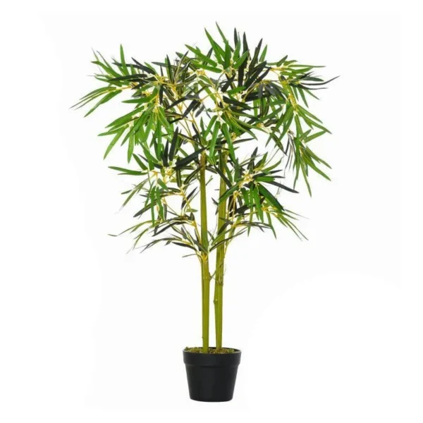 Planta artificiala, bambus cu ghiveci, verde, 16x120 cm - imagine 10
