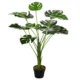 Planta artificiala, monstera cu ghiveci, verde, 85 cm - imagine 9