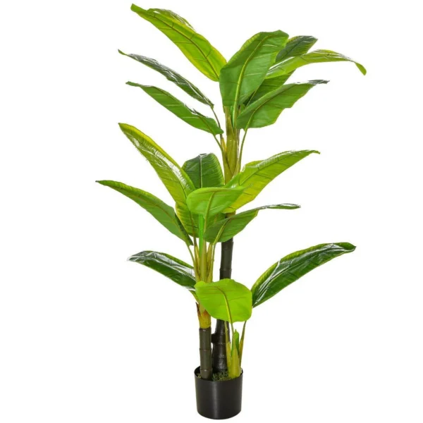 Planta artificiala, bananier cu ghiveci, verde, 150 cm - imagine 10