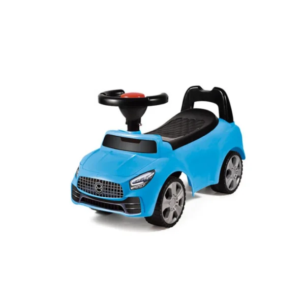 Masinuta ride-on albastra, sezut cu spatar integrat, 66x29x36 cm - imagine 6