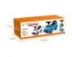 Masinuta ride-on albastra, sezut cu spatar integrat, 66x29x36 cm - imagine 8