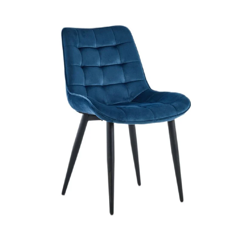 Scaun elegant dining, tapiterie catifea, inaltime 84 cm, latime 54 cm, albastru Scaun elegant dining, tapiterie catifea, inaltime 84 cm, latime 54 cm, albastru - imagine 1