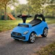 Masinuta ride-on albastra, sezut cu spatar integrat, 66x29x36 cm - imagine 10