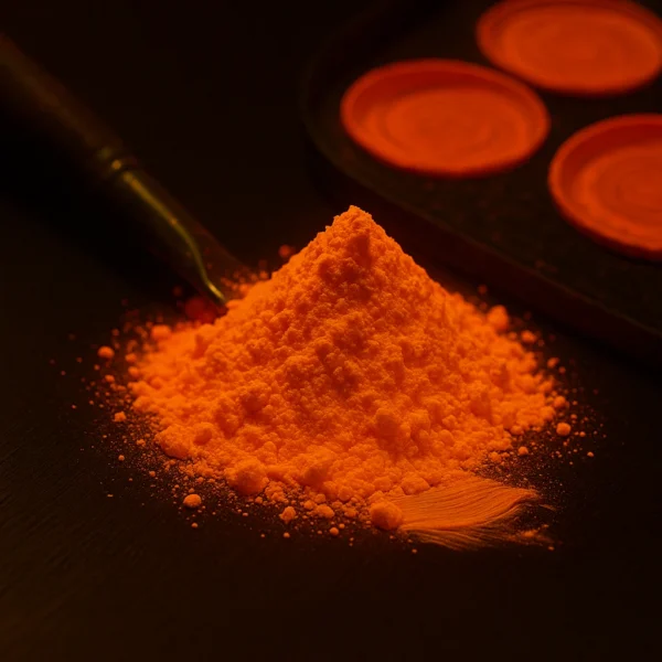 Pigment orange fluorescent reactiv uv cantitate 1000 gr - imagine 2