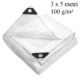 Prelata ranforsata impermeabila 3x5 m, protectie uv+ si inghet, 100g/mp, inele 12 mm - imagine 5