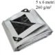 Prelata 5x6 m - 260 g/mp, pe impermeabila, inele metalice, rezistenta uv+ si inghet - imagine 8