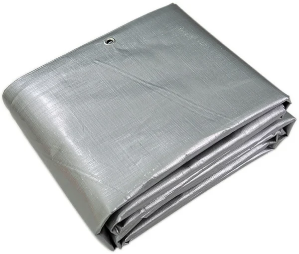 Prelata 5x6 m - 260 g/mp, pe impermeabila, inele metalice, rezistenta uv+ si inghet - imagine 5