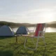 Scaun pliabil plaja si camping, metalic, usor, compact, 58x52x73 cm, maxim 80 kg - imagine 2