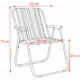 Scaun pliabil plaja si camping, metalic, usor, compact, 58x52x73 cm, maxim 80 kg - imagine 22