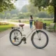 Bicicleta dama 26 inch, schimbator shimano 7 viteze, frane pe disc, cos cumparaturi, portbagaj - imagine 21