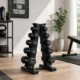Suport gantere vertical 5 nivele, organizare fitness pentru acasa si sala - imagine 3