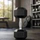 Gantera hexagonala fitness 5 kg, maner ergonomic, pentru exercitii full body - imagine 6