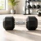 Gantera hexagonala fitness 5 kg, maner ergonomic, pentru exercitii full body - imagine 4