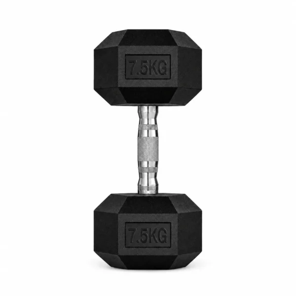 Gantera profesionala 7.5 kg hexagonala, grip ergonomic, sala si home gym Gantera profesionala 7.5 kg hexagonala, grip ergonomic, sala si home gym - imagine 1