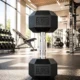 Gantera hexagonala fitness 5 kg, maner ergonomic, pentru exercitii full body - imagine 2