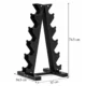 Suport gantere vertical 5 nivele, organizare fitness pentru acasa si sala - imagine 5